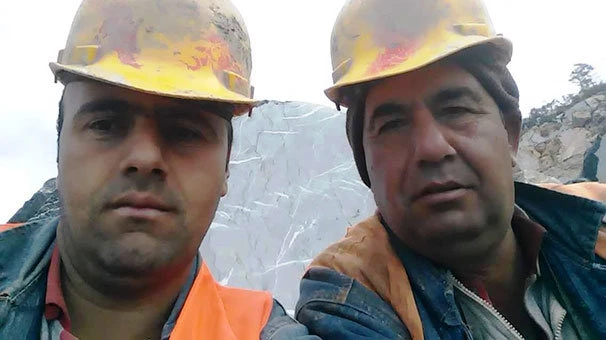 Mermer işçisinin feci ölümü