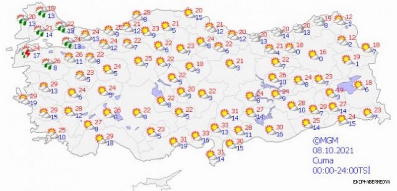 Meteoroloji 5 günlük hava tahmin raporunu yayınladı!