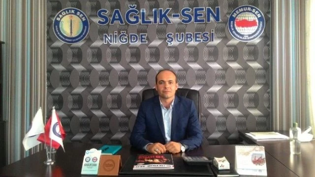 Niğde Sağlık-Sen`in Yeni Başkanı Ebuzer Doğan Oldu