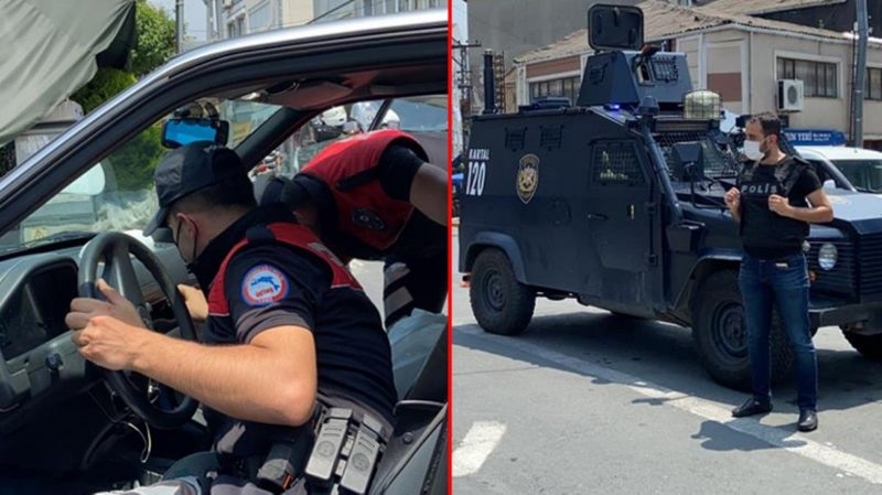 Okmeydanı`nda giriş çıkışlar kapatıldı! Özel harekat polislerinin de katıldığı denetim gerçekleştirildi
