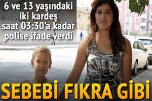 Okul duvarına yazı yazan kardeşler ifade verdi