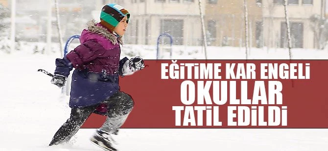 Okulların tatil edildiği yerler tam liste