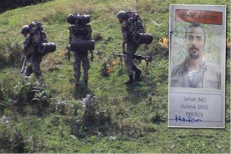 Öldürülen teröristin başına 300 binlik ödül konulmuş