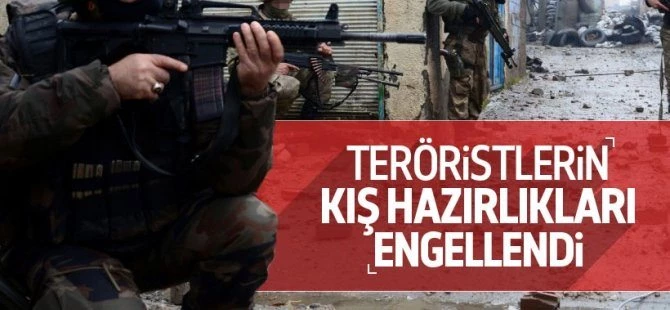 PKK'nın kış hazırlıkları engellendi