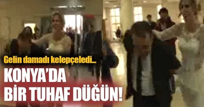 POLİS GELİN, MESLEKTAŞI DAMADI KELEPÇEYLE NİKAH MASASINA OTURTTU