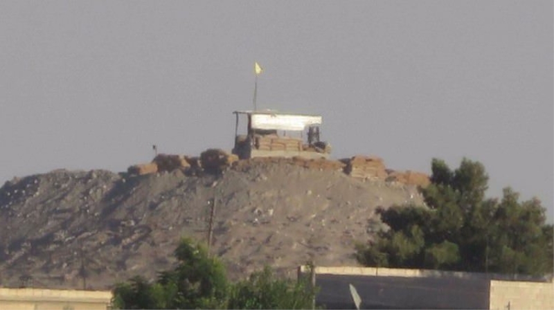 PYD oraya mevzi kurdu! Flama dikti