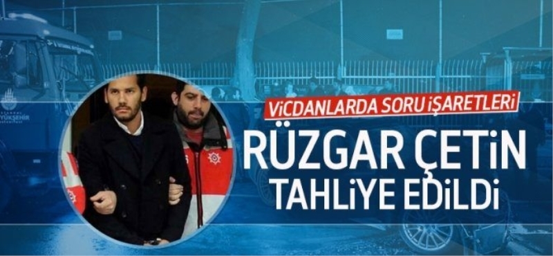 Rüzgar Çetin tahliye oldu