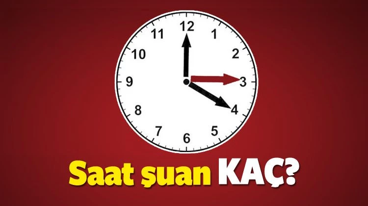 Saat şuan kaç? Saatler geri alındı mı?