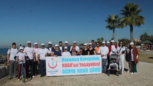 Sağlık Çalışanları Koah`a Dikkat Çekmek İçin Yürüdü