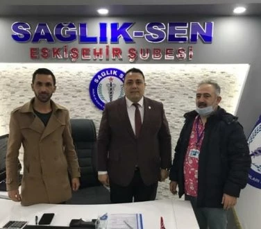 SAĞLIK-SEN `E TEŞEKKÜR ZİYARETİ
