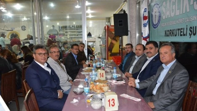 Sağlık-Sen Korkuteli Temsilciliğinden Kaynaşma Yemeği