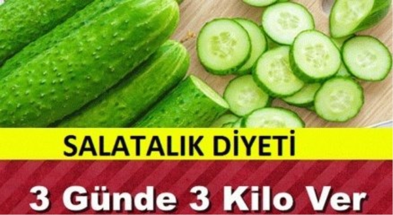 Salatalık diyetiyle 3 günde 3 kilo