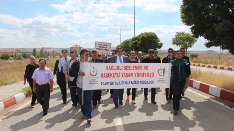 Sarıoğlan`da Sağlıklı Yaşam Yürüyüşü