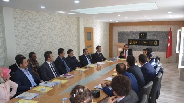 Sason`da Taşımalı Eğitim Toplantısı