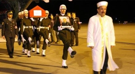 Şehidin cenazesi Samsun?a getirildi