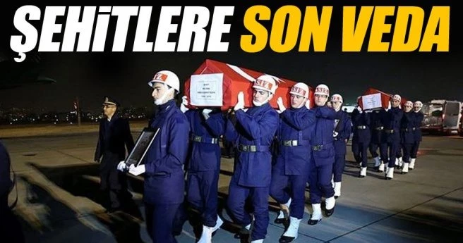 Şehitlere son veda