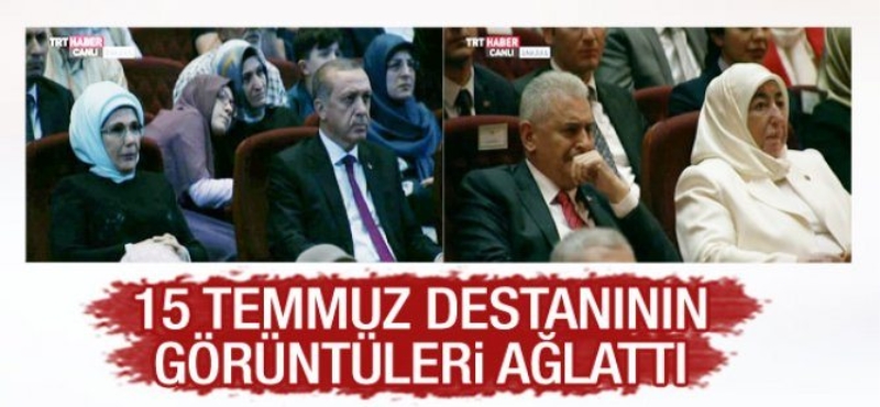 Şehitleri anma programında Cumhurbaşkanı kulliyesin'de gözyaşları sel oldu!