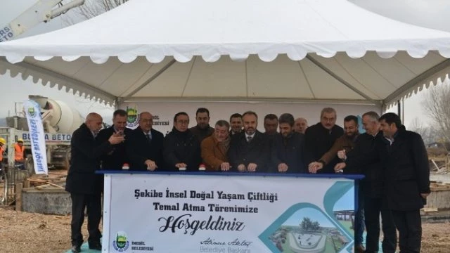 Şekibe İnsel Doğal Yaşam Çiftliği`nin Temel Atma Töreni