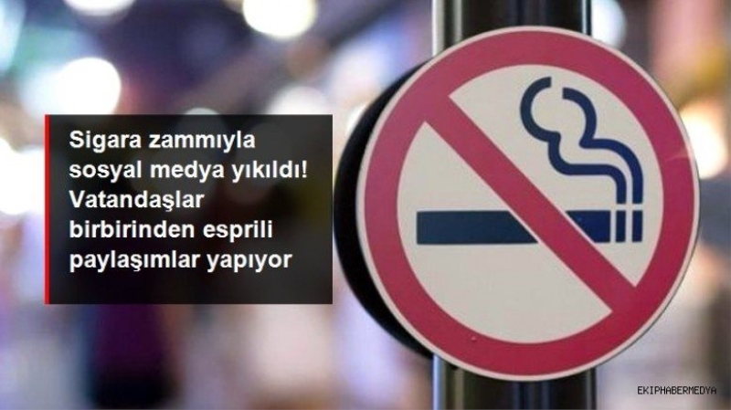 Sigaraya zam geldi, sosyal medya yıkıldı! Vatandaşlar birbirinden esprili paylaşımlar yapıyor