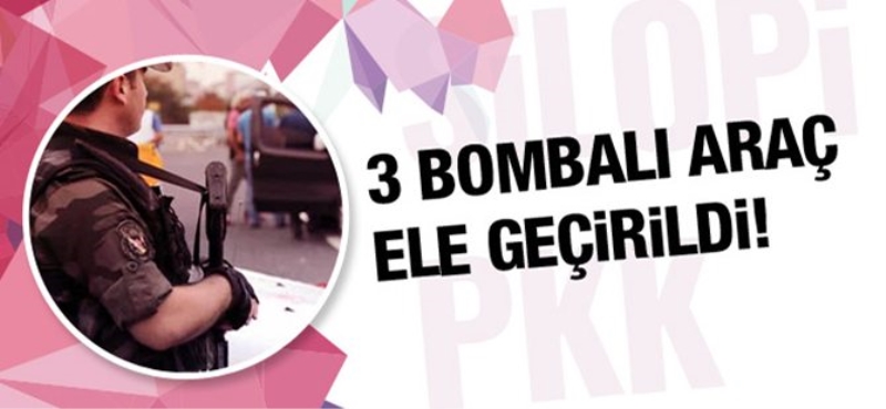 Silopi'de 3 bombalı araç yakalandı!