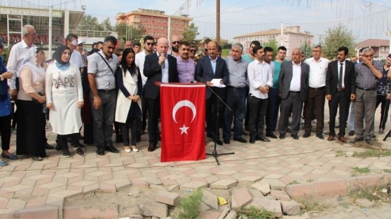 Silopide PKK ve FETÖ protestosu