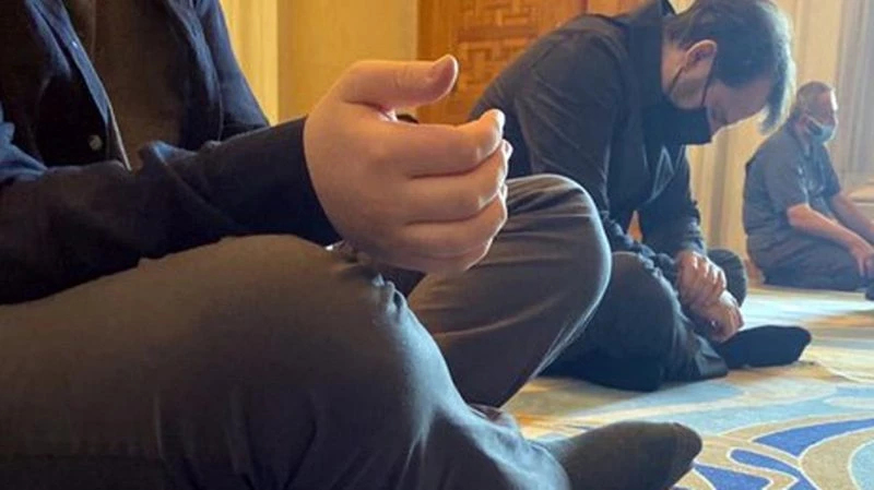 Sırra kadem basan Berat Albayrak, Çamlıca Camisi`nde görüntülendi
