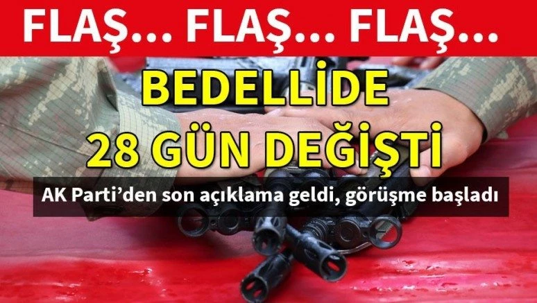 Son dakika: AK Parti`den bedelli askerlik açıklaması