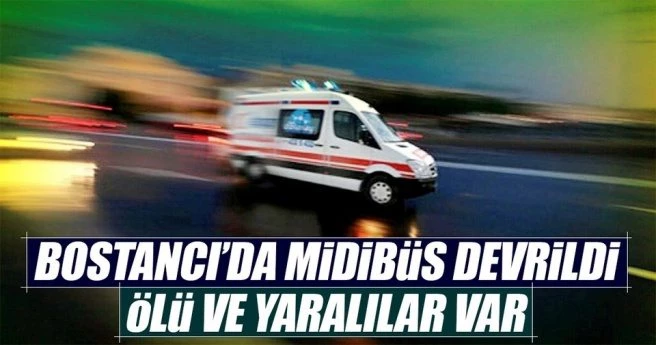 Son dakika: Bostancı`da midibüs devrildi, ölü ve yaralılar var