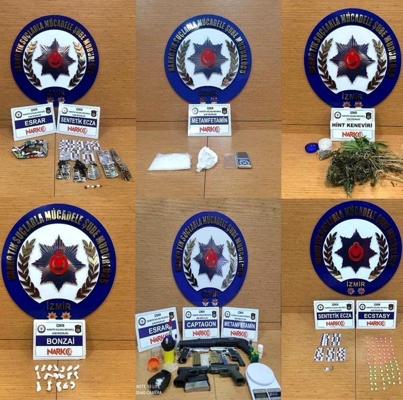 Son dakika haber... İzmir`de uyuşturucu operasyonları: 15 kişi tutuklandı