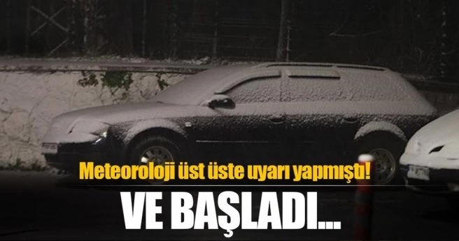 Son dakika: Meteoroloji üst üste uyarı yapmıştı! Başladı...