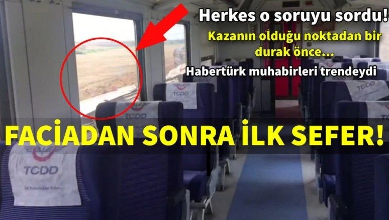 Son dakika: Tekirdağ`daki tren kazasının ardından ilk sefer!