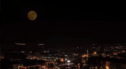 Süper ay Kayseri?de böyle görüntülendi