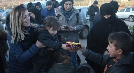 Suriyeli çocuklara sıcak karşılama
