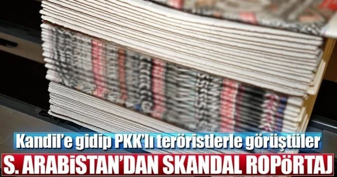 Suudi Arabistan gazetesinden PKK`lı teröristle `röportaj`