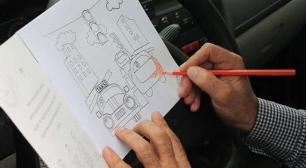 Taksicilere ve yolculara kurallar, boyama kitabıyla anlatılacak