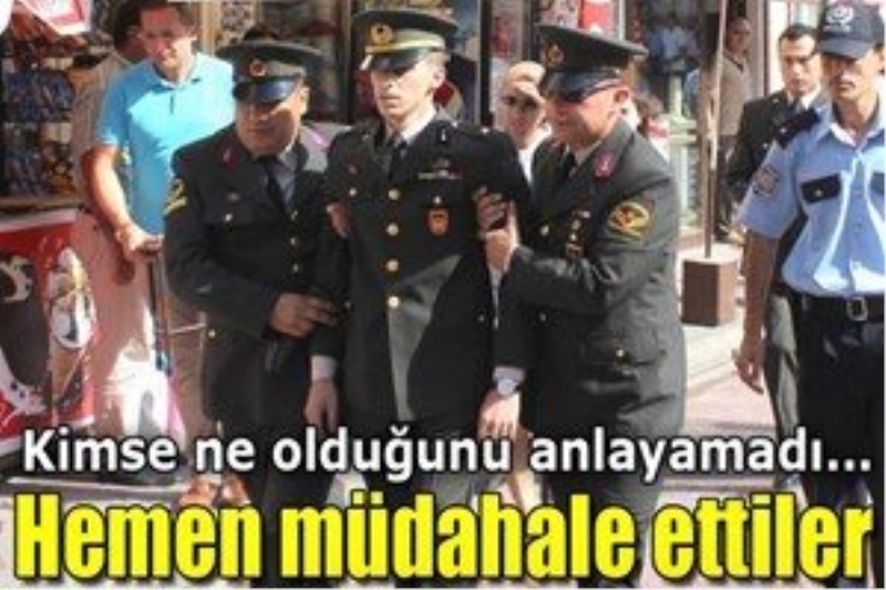 Teğmen 30 Ağustos töreninde fenalık geçirdi