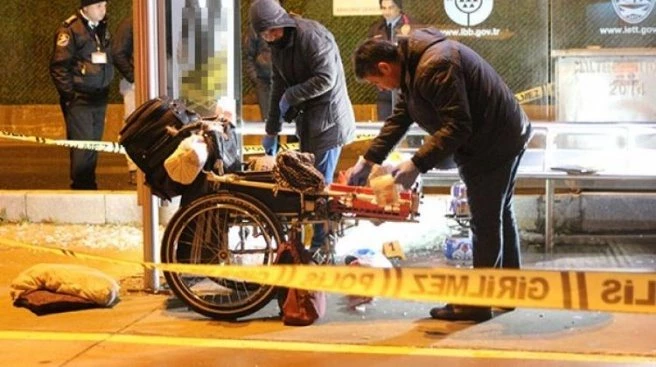 Tekerlekli sandalyedeki yaşlı adamı vurdular!