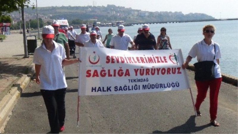 Tekirdağ`da `Sağlıklı Yaşam` Yürüyüşü Düzenlendi