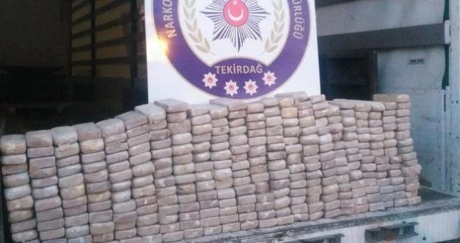 Tekirdağ`da TIR`da 152 kilo eroin ele geçirildi
