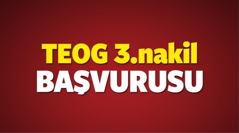 TEOG 3.Nakil başvurusu | Lise boş kontenjanları (MEB)