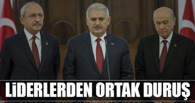 Teröre karşı tam mutabakat