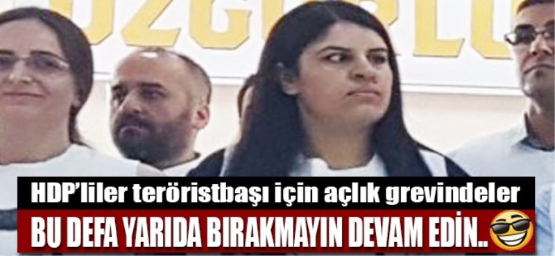 Terörist başı için dönüşümlü grev başlattılar!