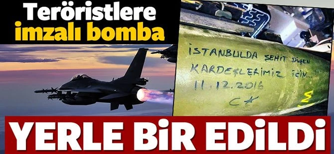Teröristlerin hedefleri yerle bir edildi