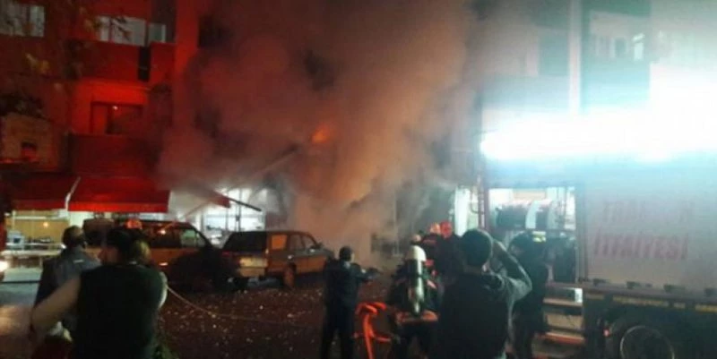 TRABZON`DA İŞ YERİNDE PATLAMA