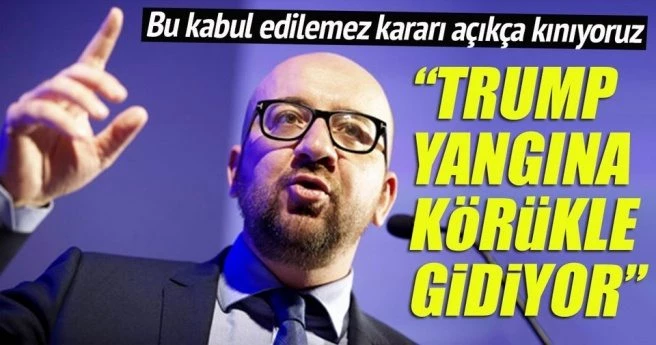 `TRUMP YANGINA KÖRÜKLE GİDİYOR`