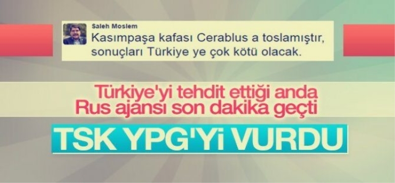 TSK YPG'yi vurdu!
