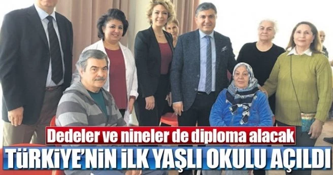 Türkiye?nin ilk yaşlı okulu açıldı