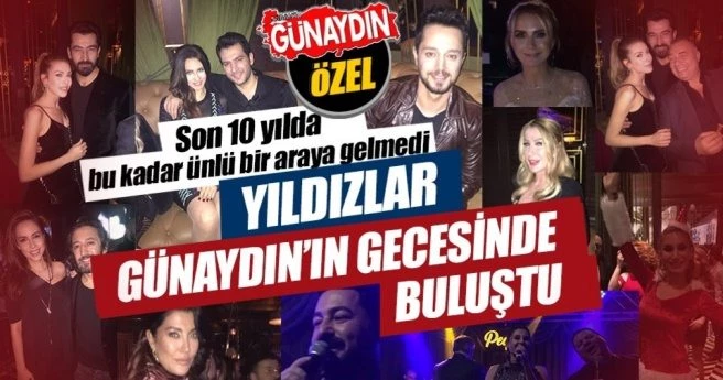 TÜRKİYE?NİN YILDIZLARI YENİ YILI GÜNAYDIN İLE KARŞILADI