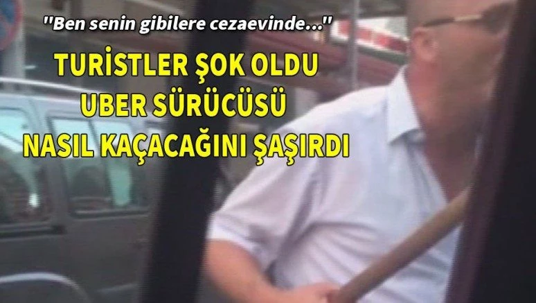 Uber sürücüsüne taksi şoföründen sopalı saldırı