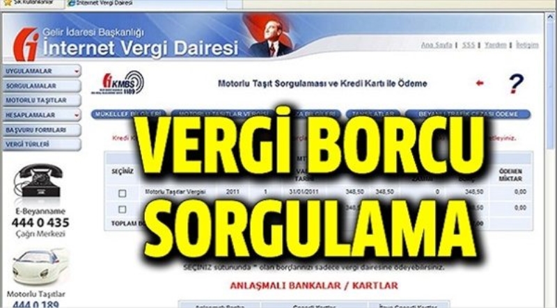 Vergi borç sorgulama işlemini internetten nasıl yapabilirim?